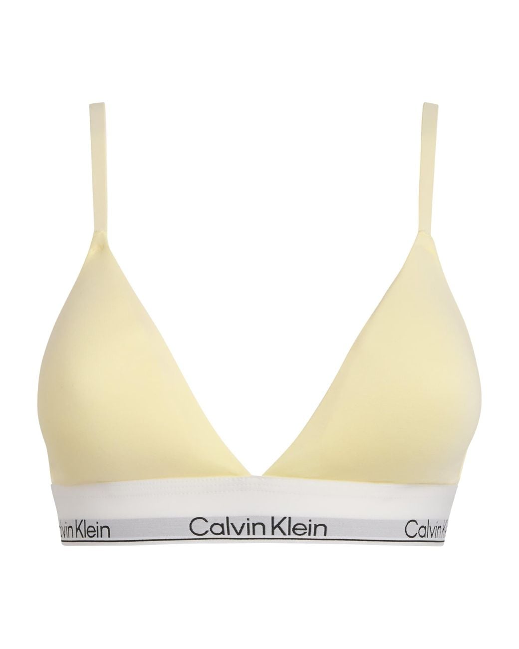Calvin Klein Natural Cotton-Blend Icon Lined Bralette
