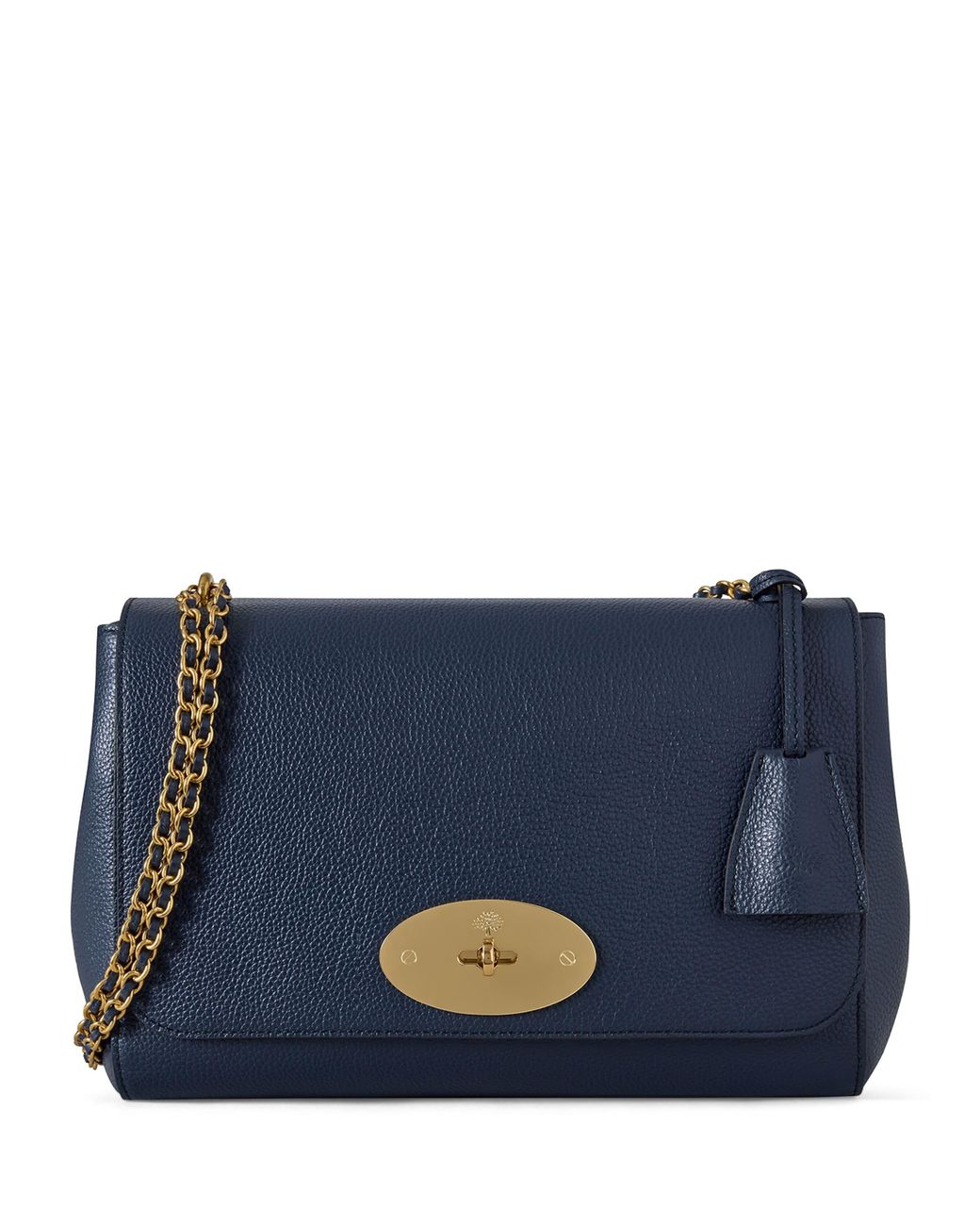 Mulberry Blue Leather Lily Shoulder Bag