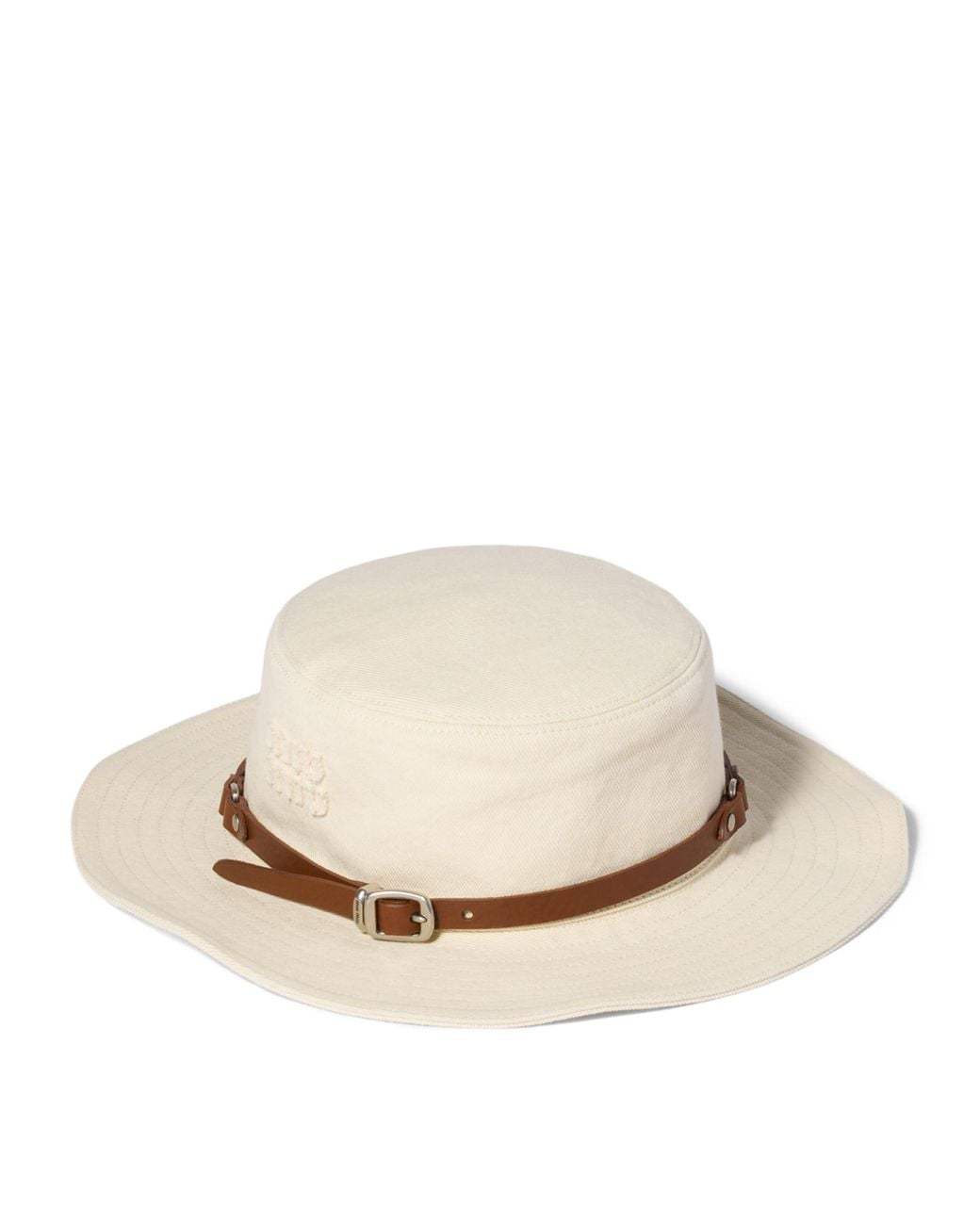 Miu Miu Natural Cotton Drill Hat