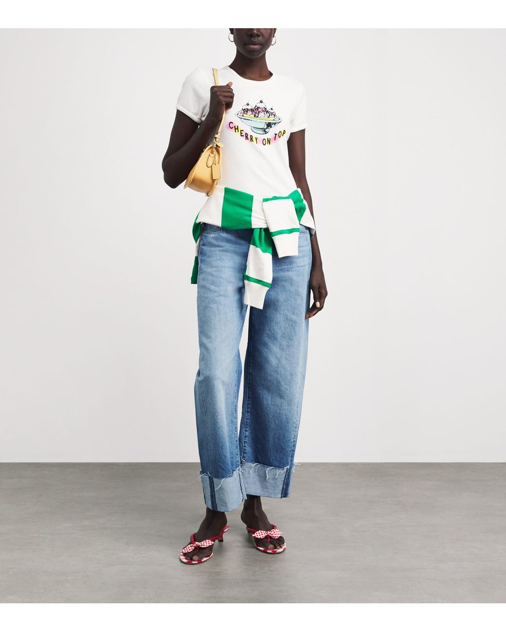 Mother Blue The Half-Pipe Ankle-Cuff Jeans