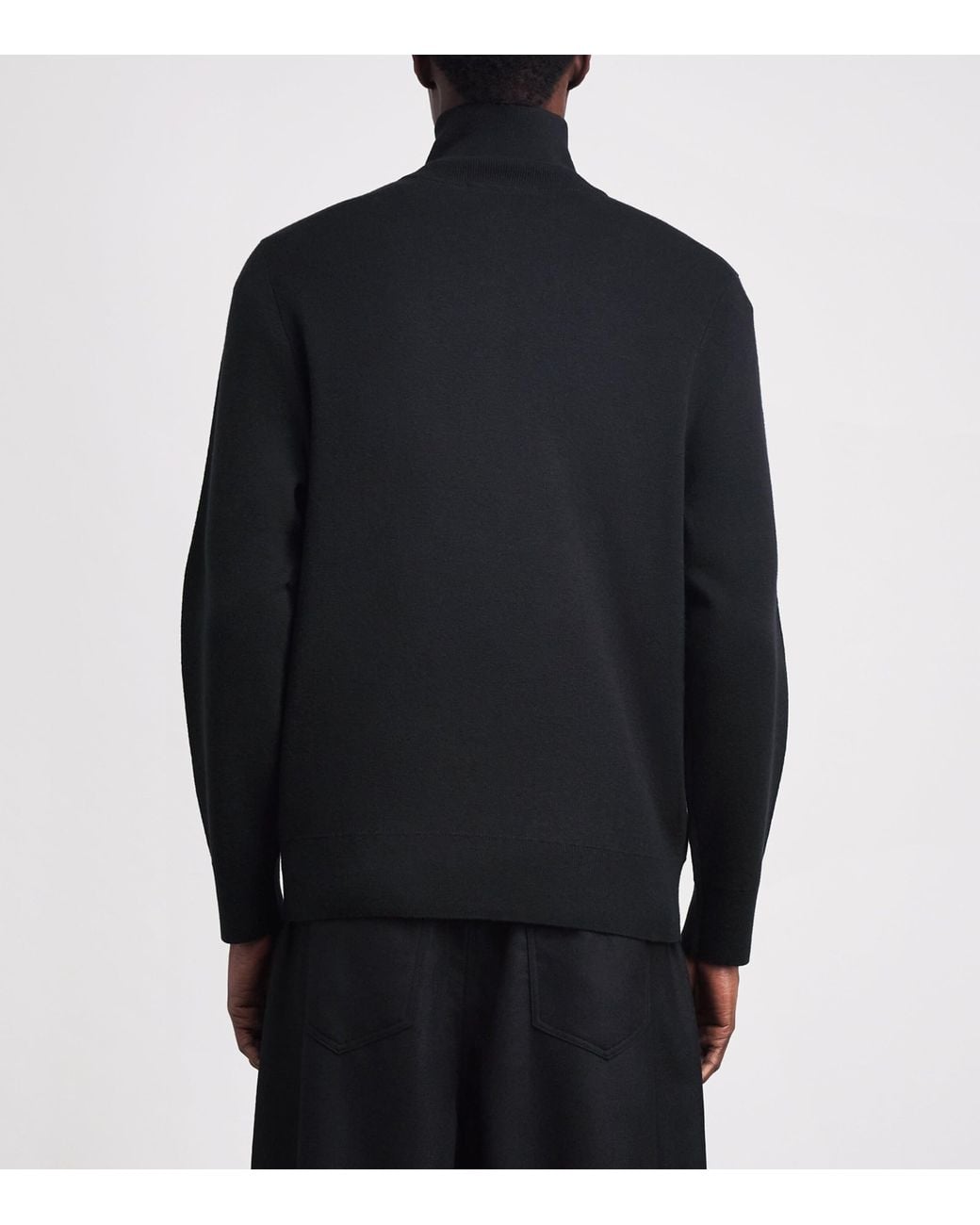 Sandro Blue Wool Half-Zip Sweater for men