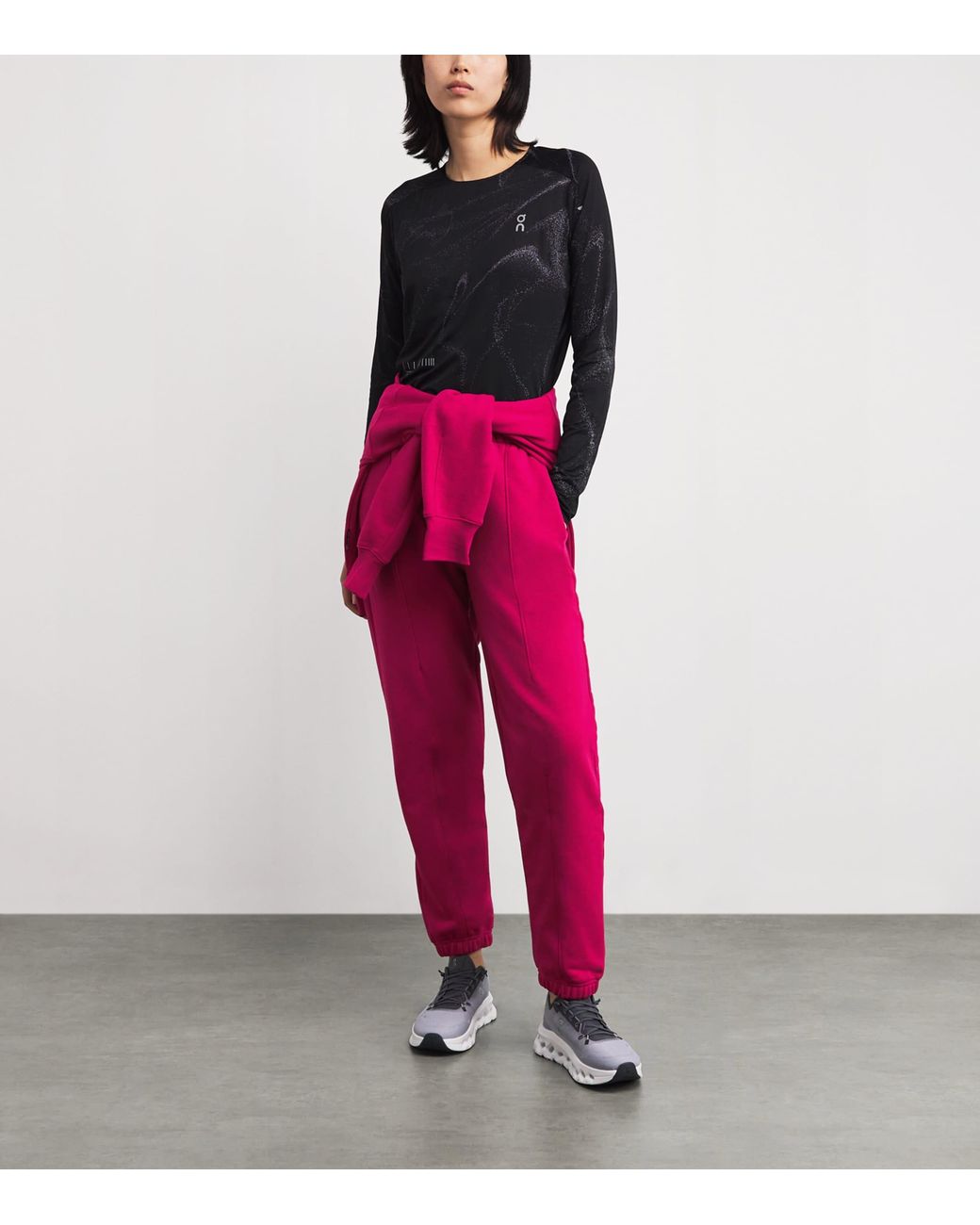 On Shoes Pink Organic Cott-Blend Club Sweatpants