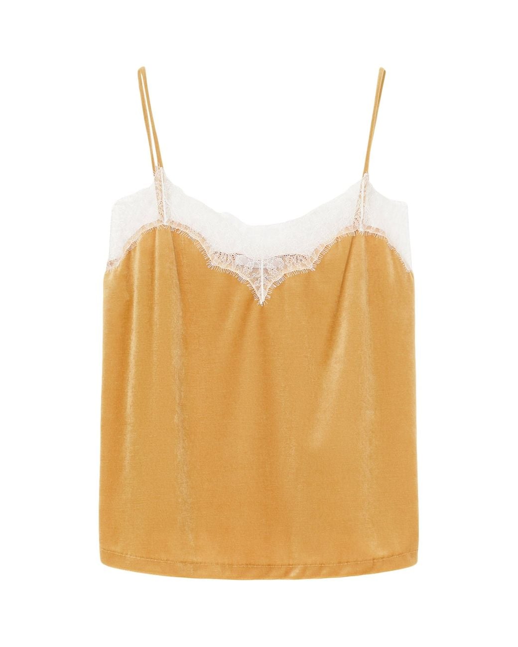 Marina Rinaldi Natural Lace-Trim Cami Top