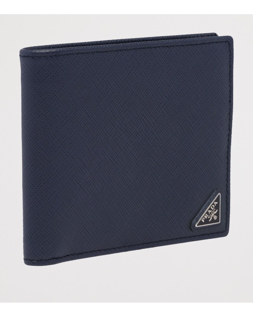 Prada Blue Saffiano Leather Wallet for men
