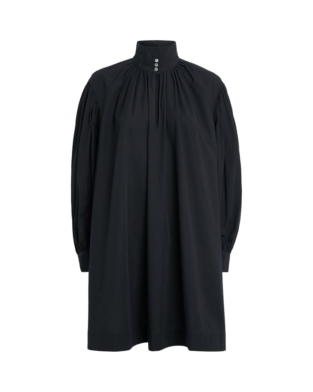 Polo Ralph Lauren Blue Cotton Pleated Mini Dress