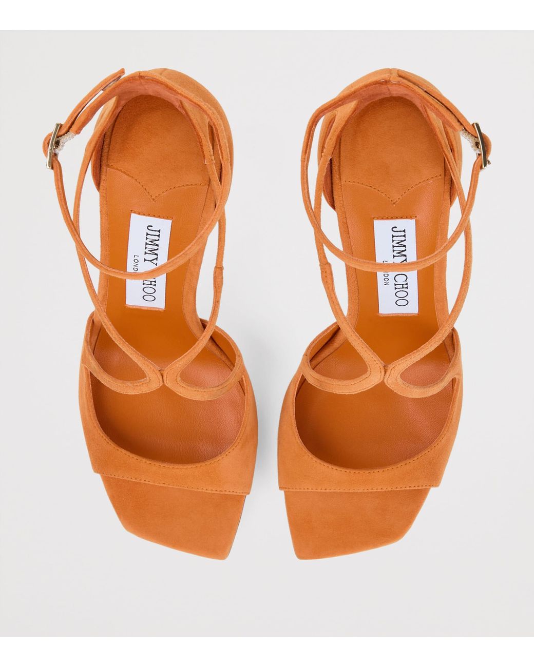 Jimmy Choo Pink Azia 95 Leather Sandals