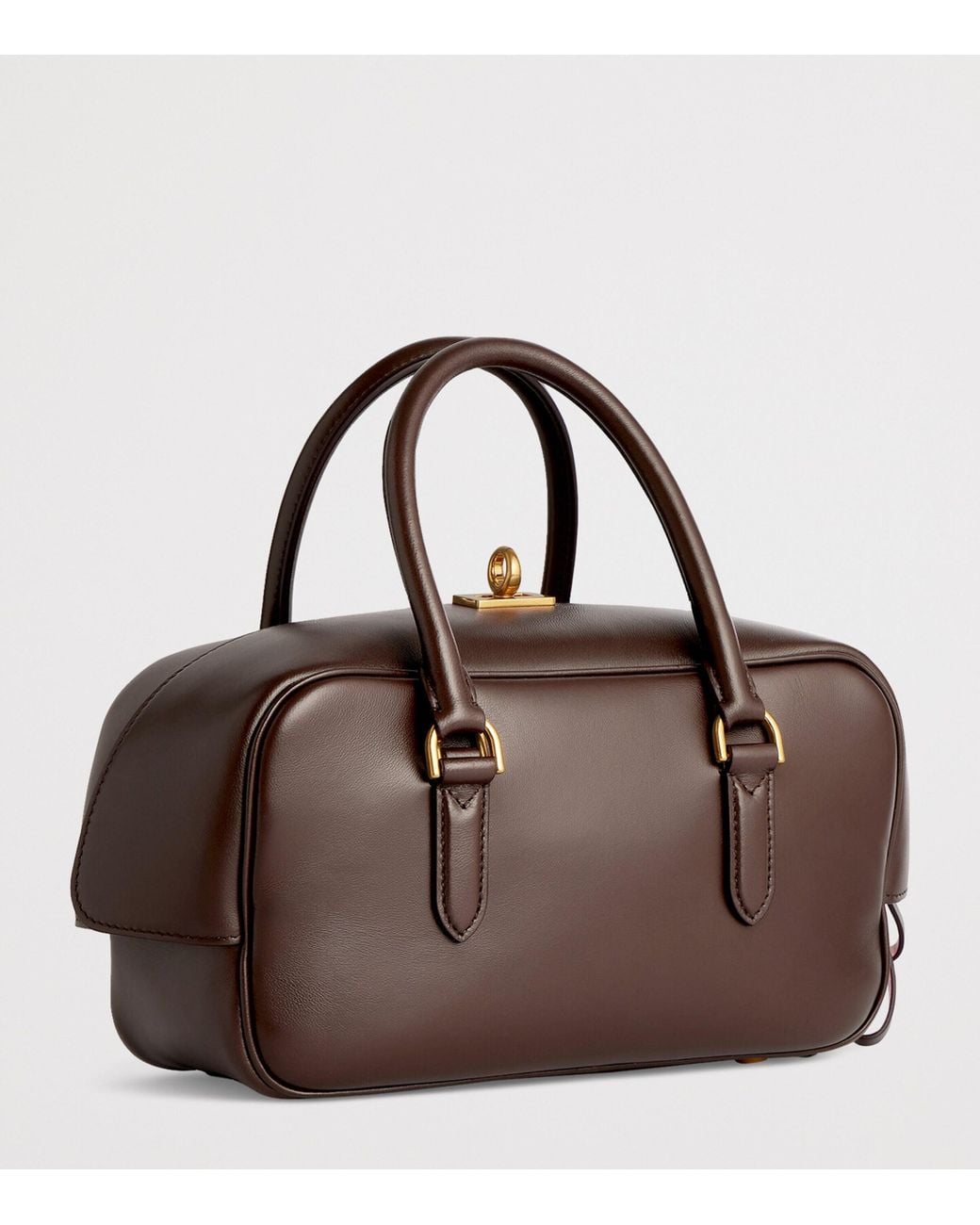 Balenciaga Brown Lambskin Le 7 Top-Handle Bag