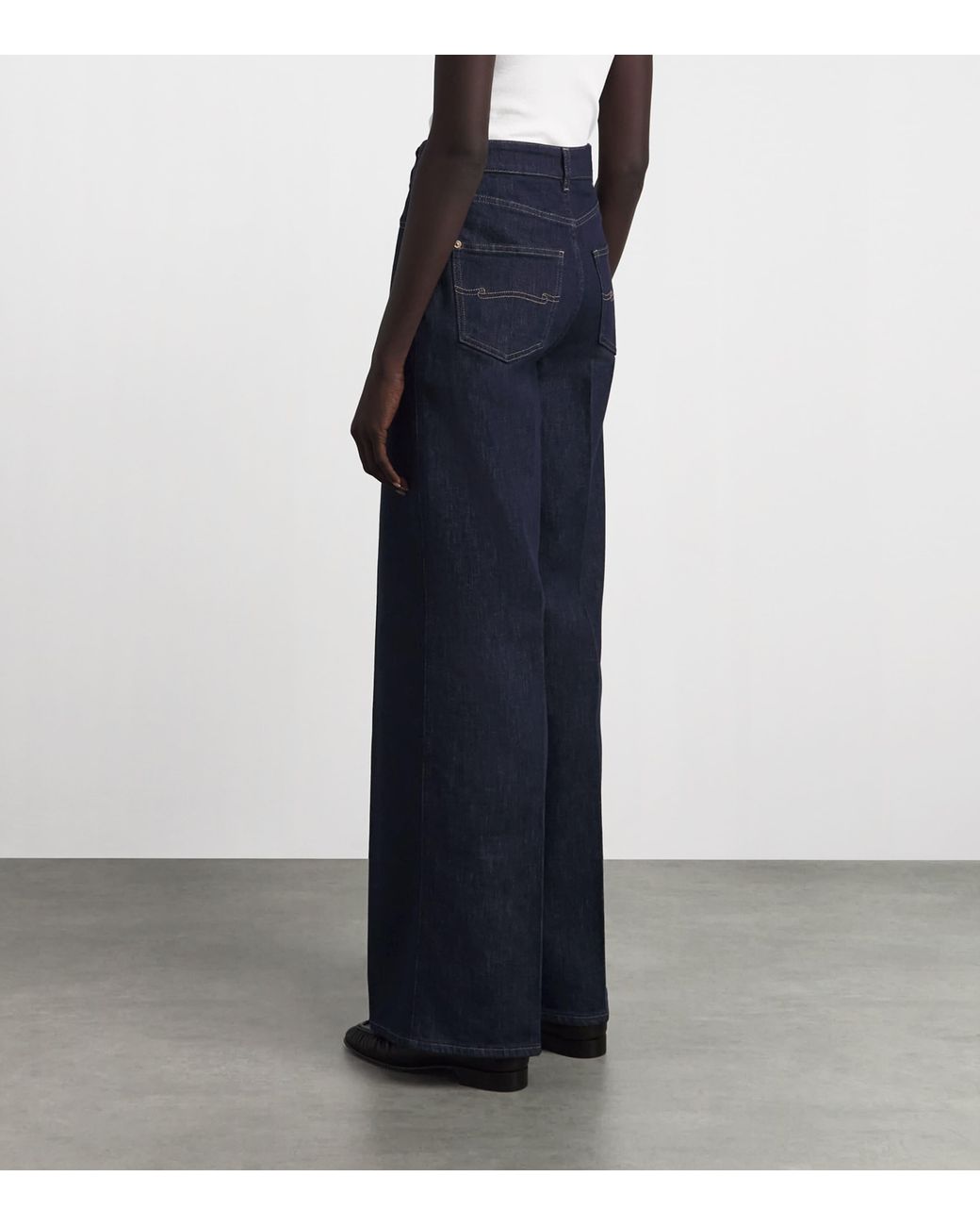 Agnona Blue Cotton-Cashmere Straight Jeans