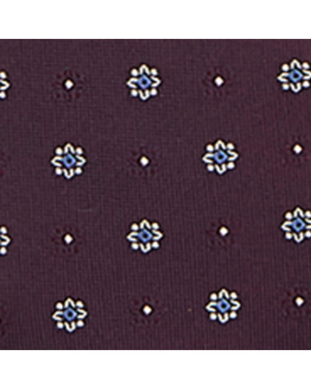 Saint Laurent White Silk Jacquard Medallion Tie for men