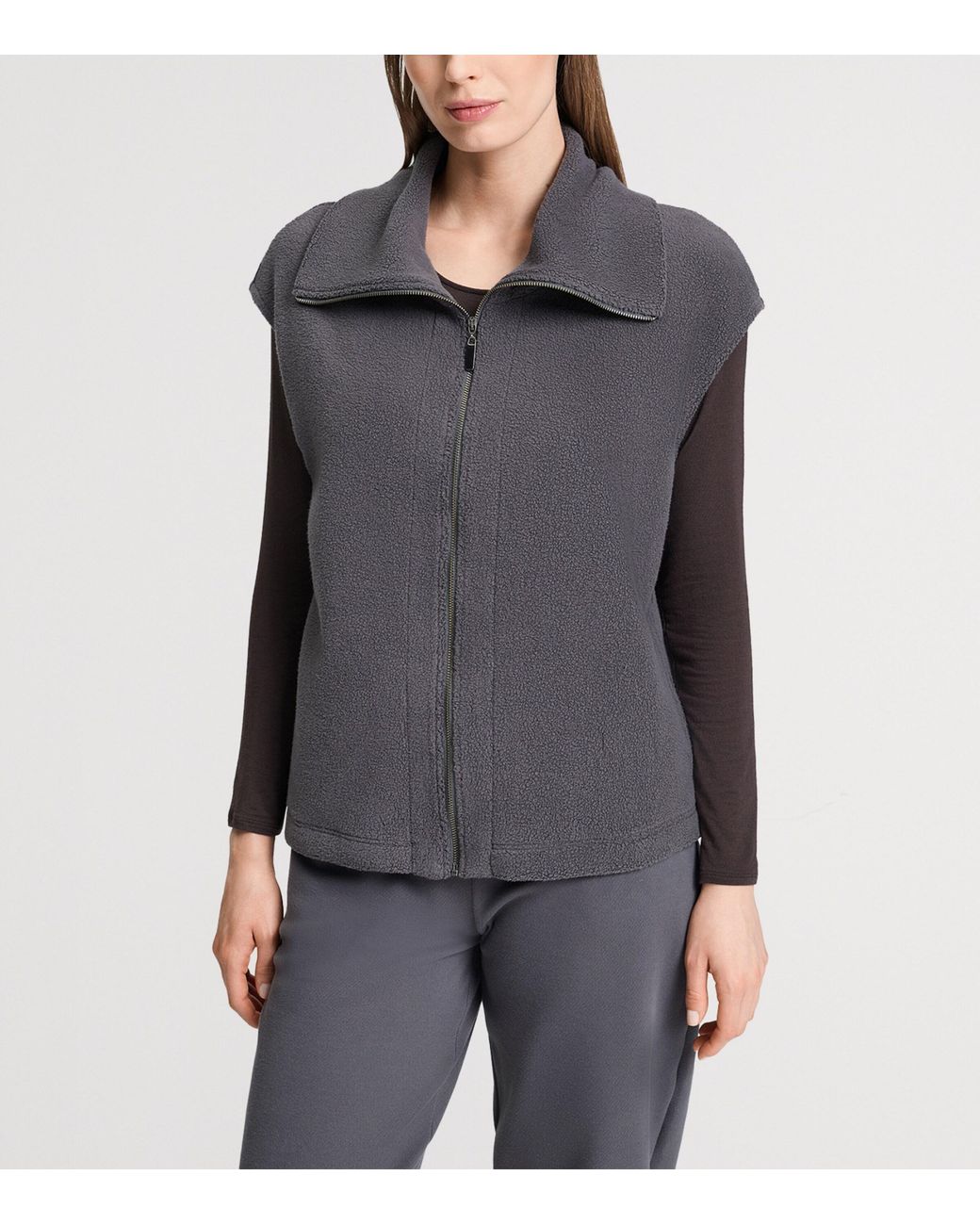 Hanro Gray Fleece Gilet