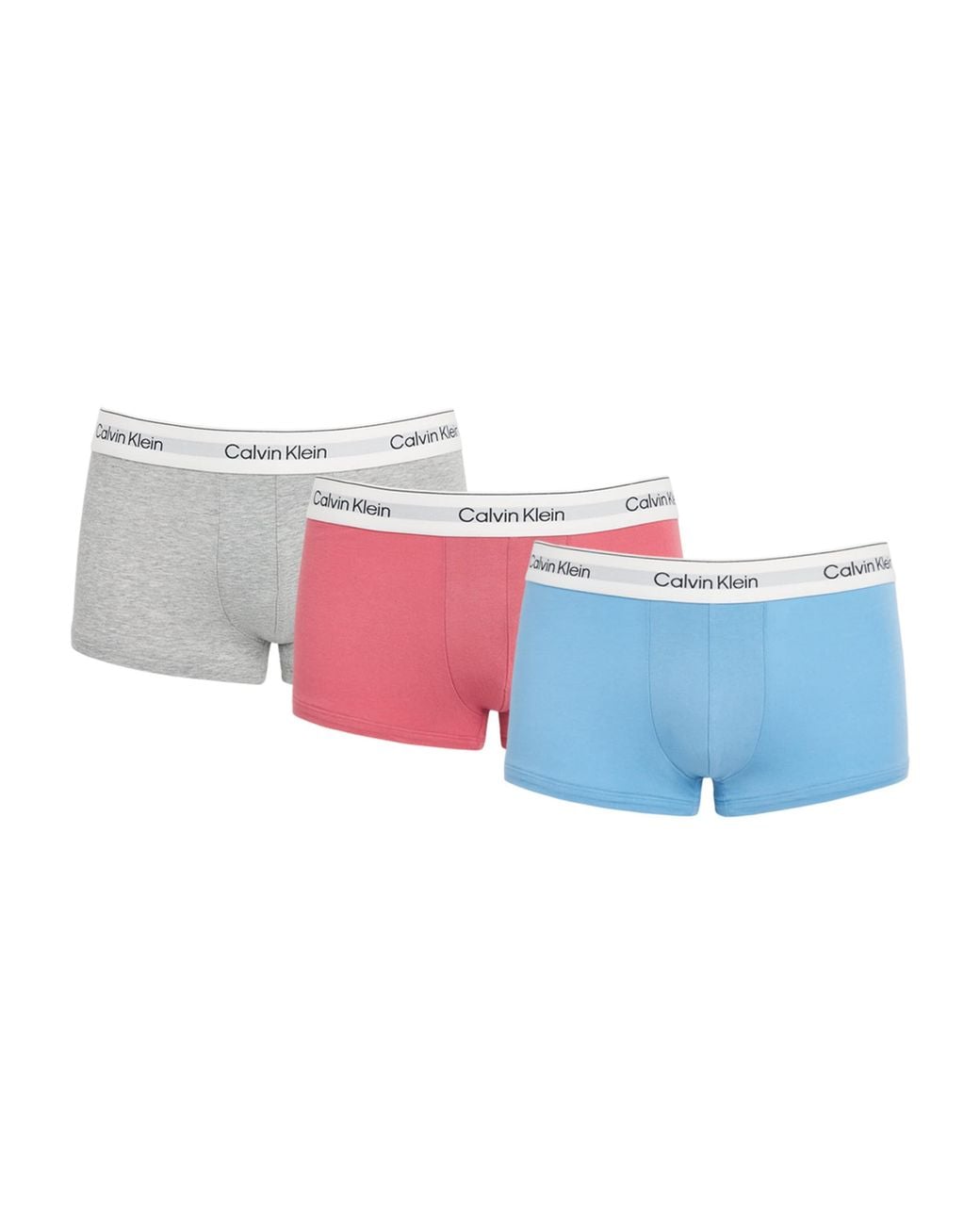 Calvin Klein Blue Cotton Stretch Icon Trunks for men