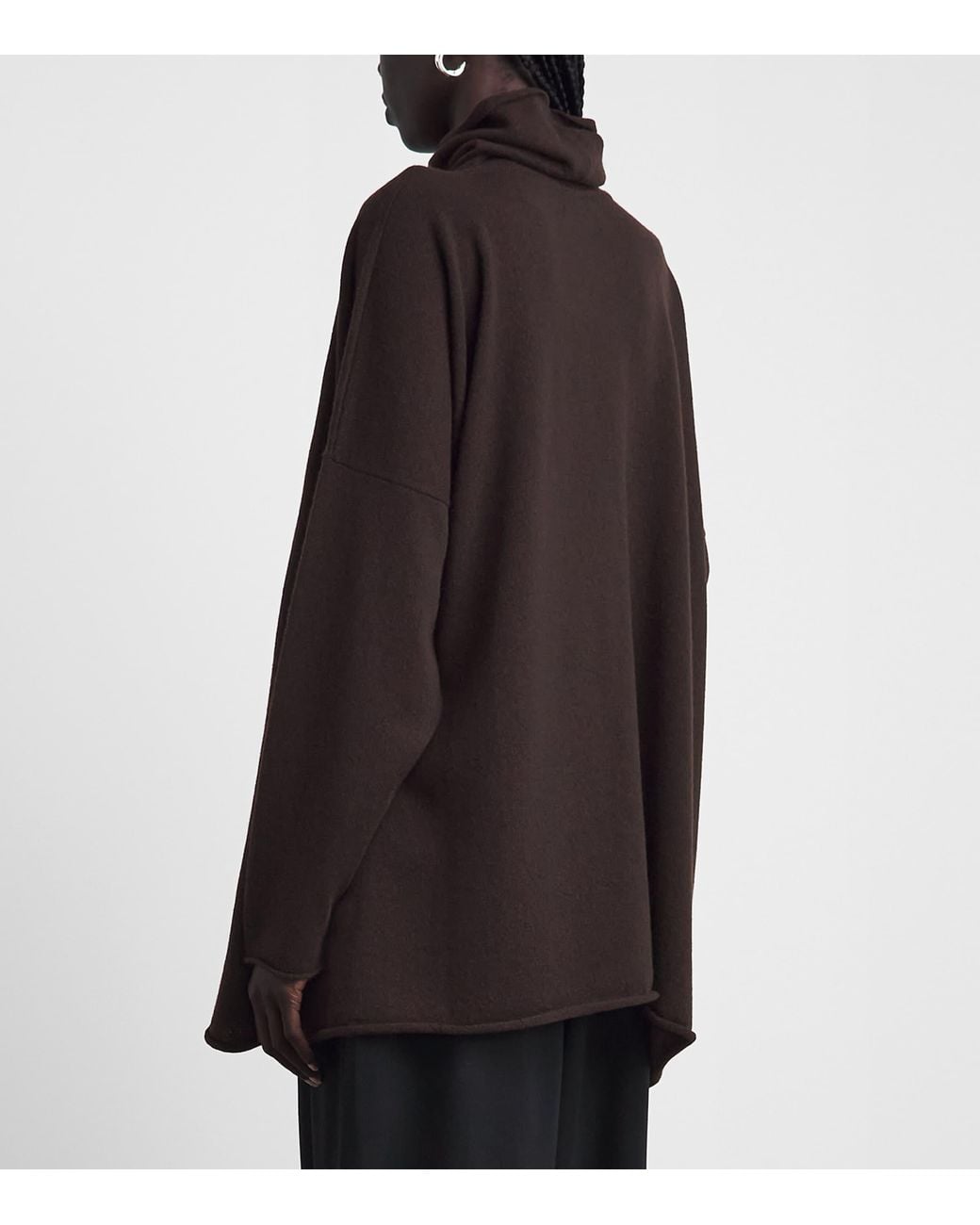 Eskandar Black Cashmere Rollneck Sweater