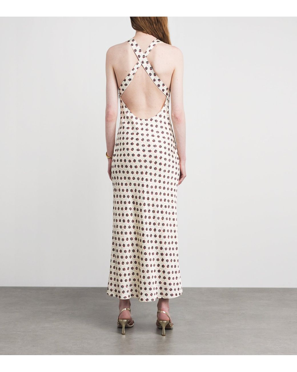 Claudie Pierlot White Floral Maxi Dress