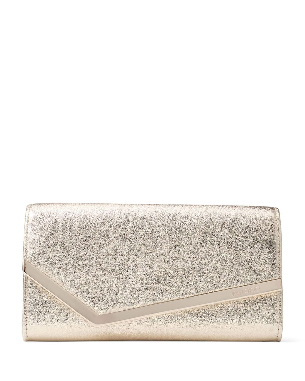 Jimmy Choo Gray Emmie Clutch Bag