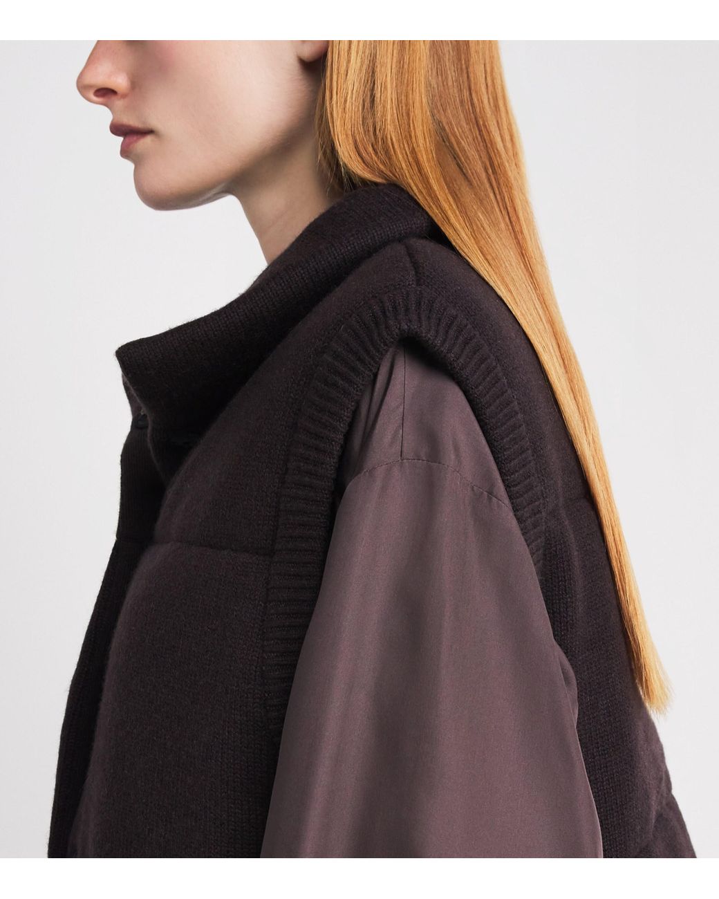 LeKasha Black Organic Cashmere Montana Gilet