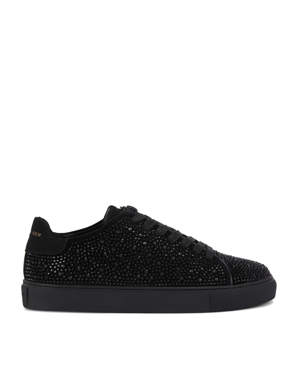 Kurt Geiger Black Embellished Lennon Sneakers for men
