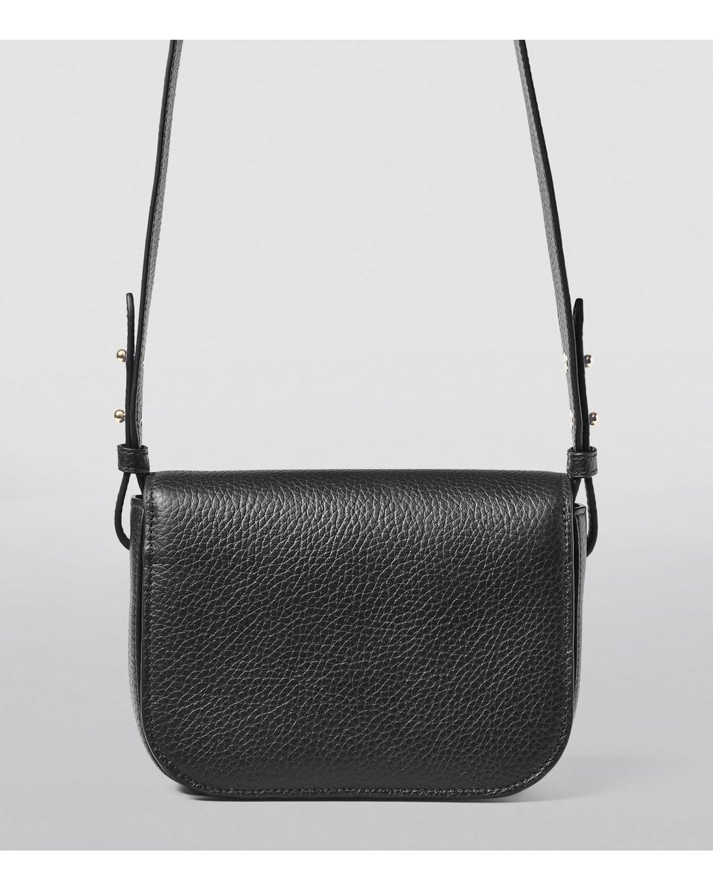 Aspinal Black Leather Ella Cross-Body Bag