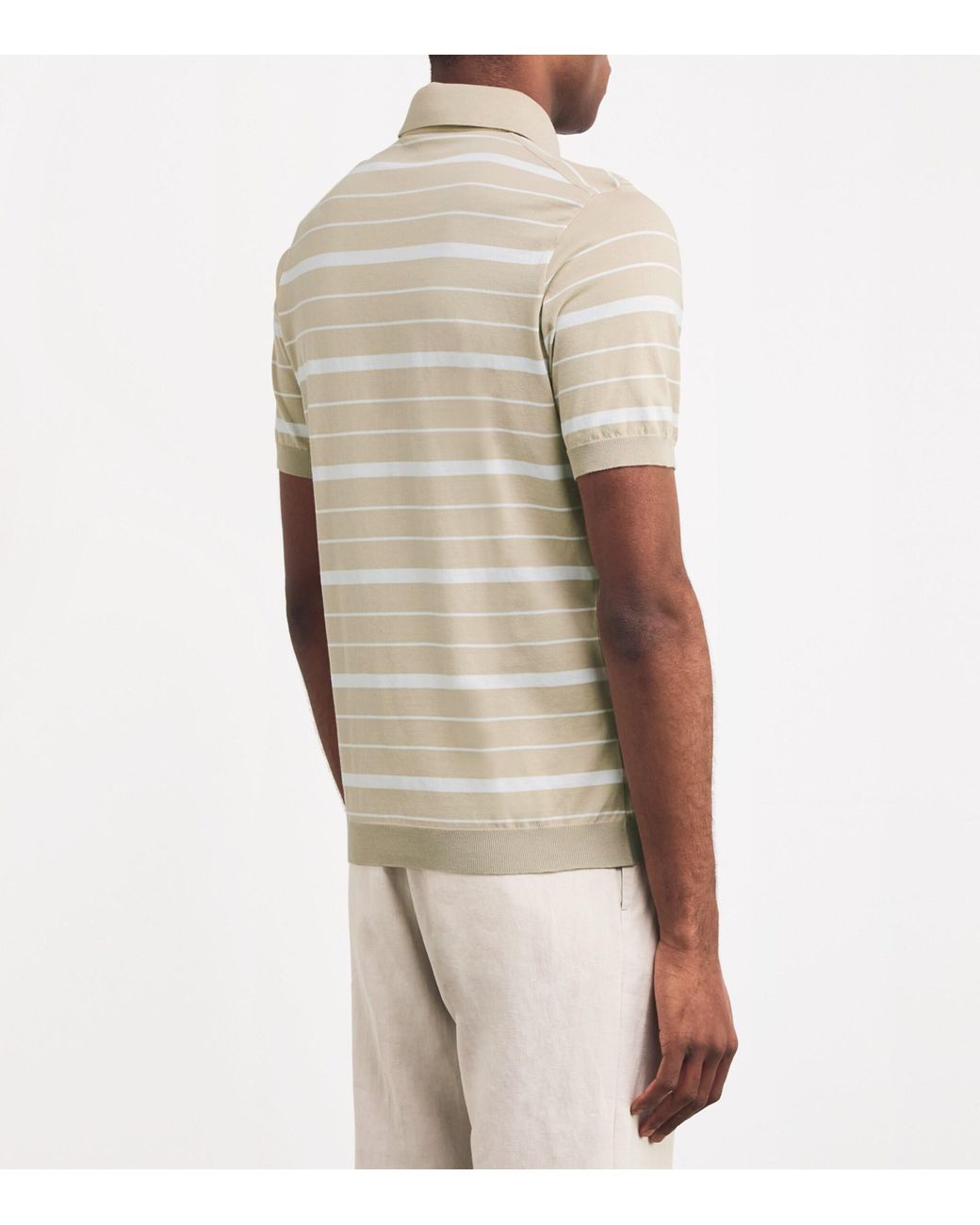 Paul & Shark Natural Cotton Striped Polo Shirt for men