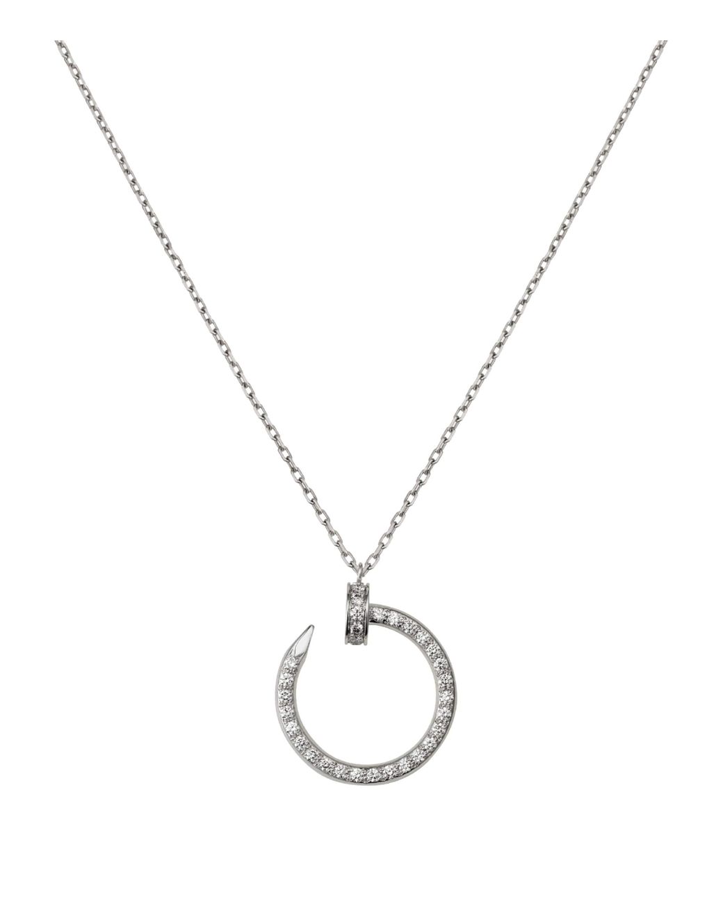 Cartier Metallic And Pavé Diamond Juste Un Clou Necklace