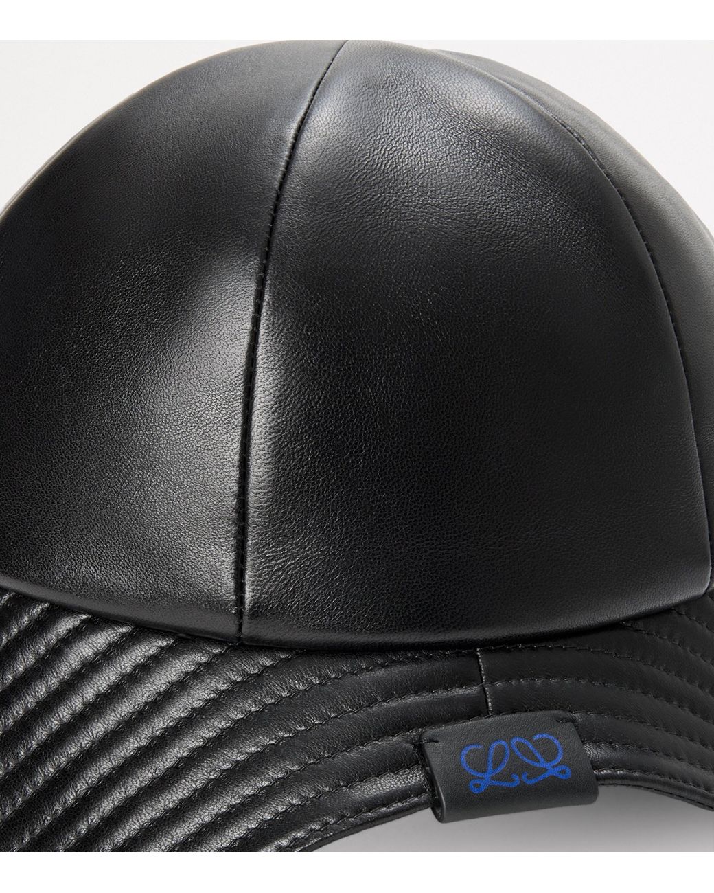 Loewe Black Leather Hiker Hat