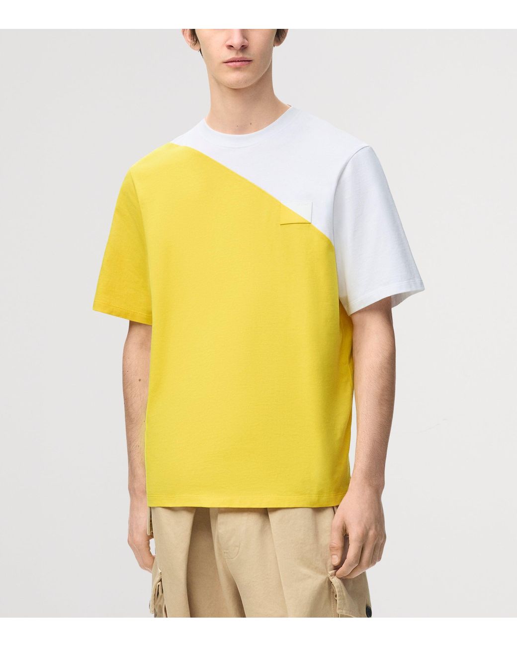 Loewe Yellow Cotton Relaxed T-Shirt for men