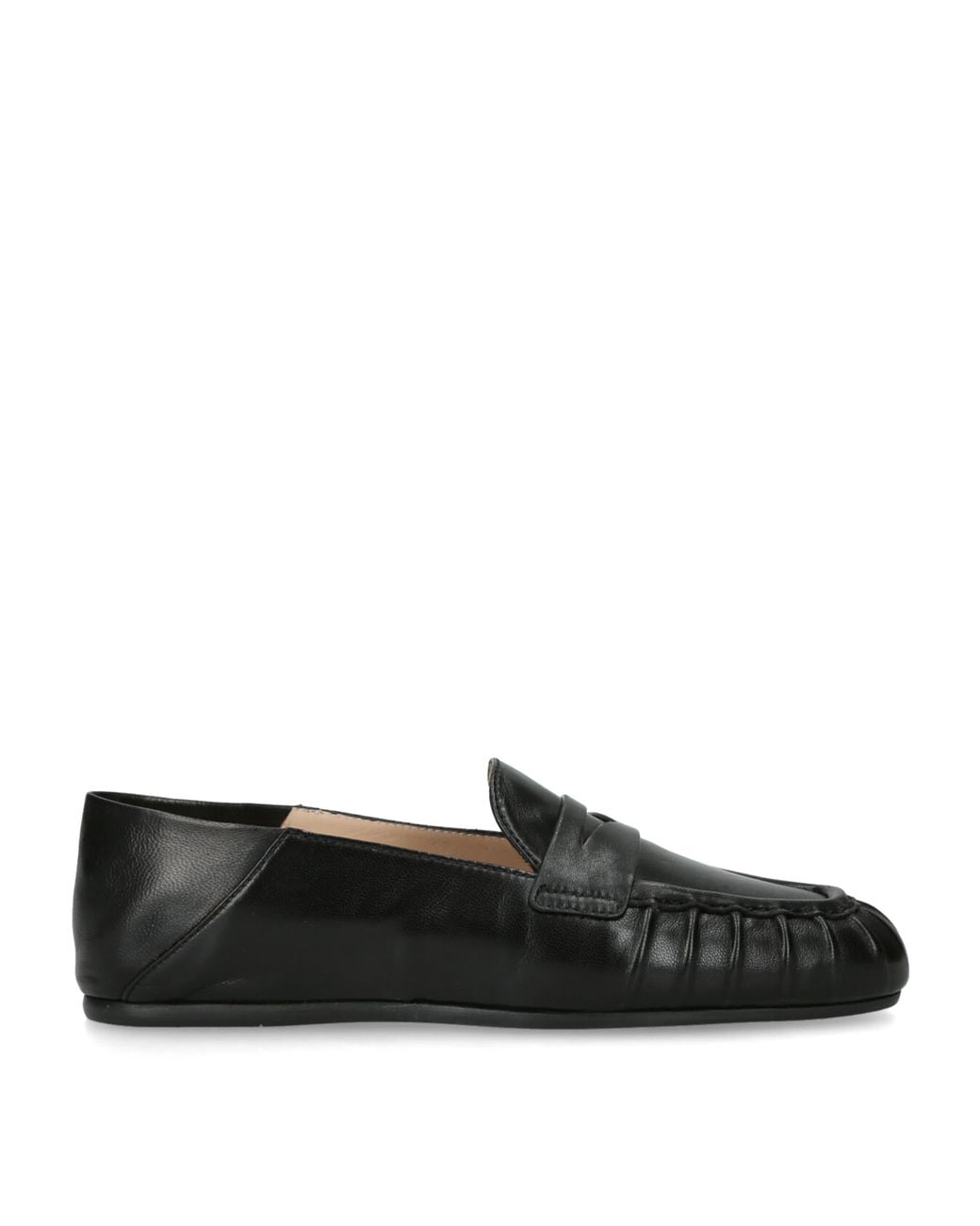Stuart Weitzman Black Leather Brooks Loafers