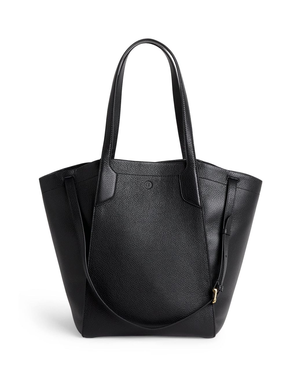 Harrods Black Medium Leather Freya Tote Bag