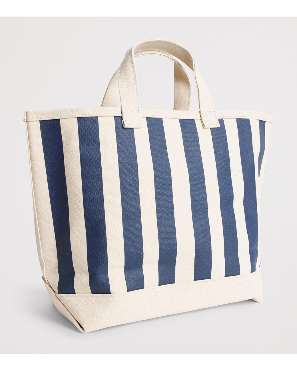 Sporty & Rich Blue Cotton Ny Crest Tote Bag