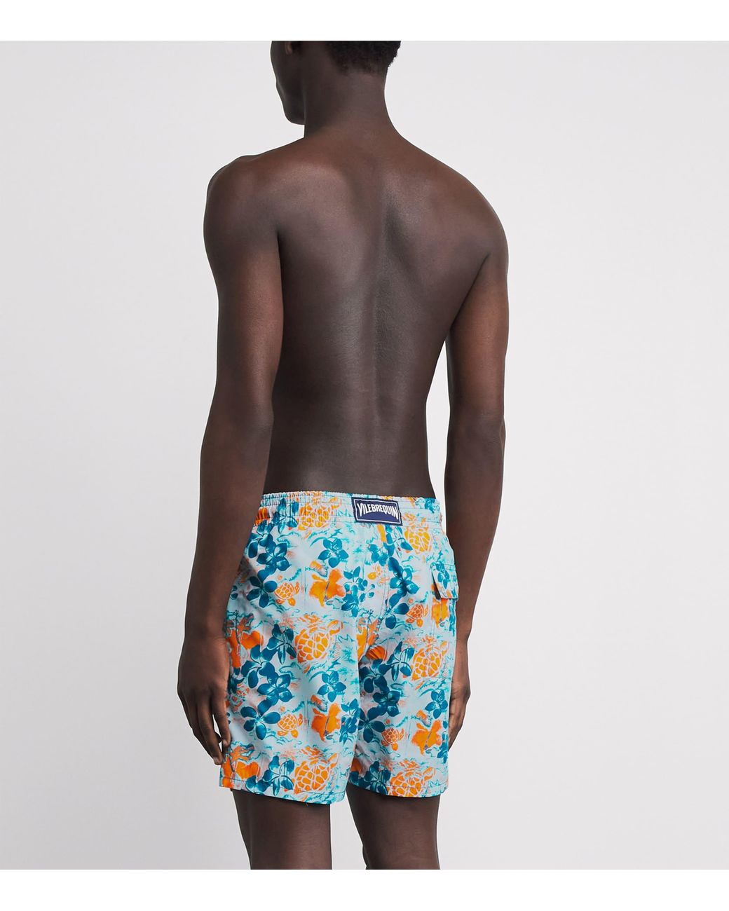 Vilebrequin Blue Turtle Print Moorea Swim Shorts for men