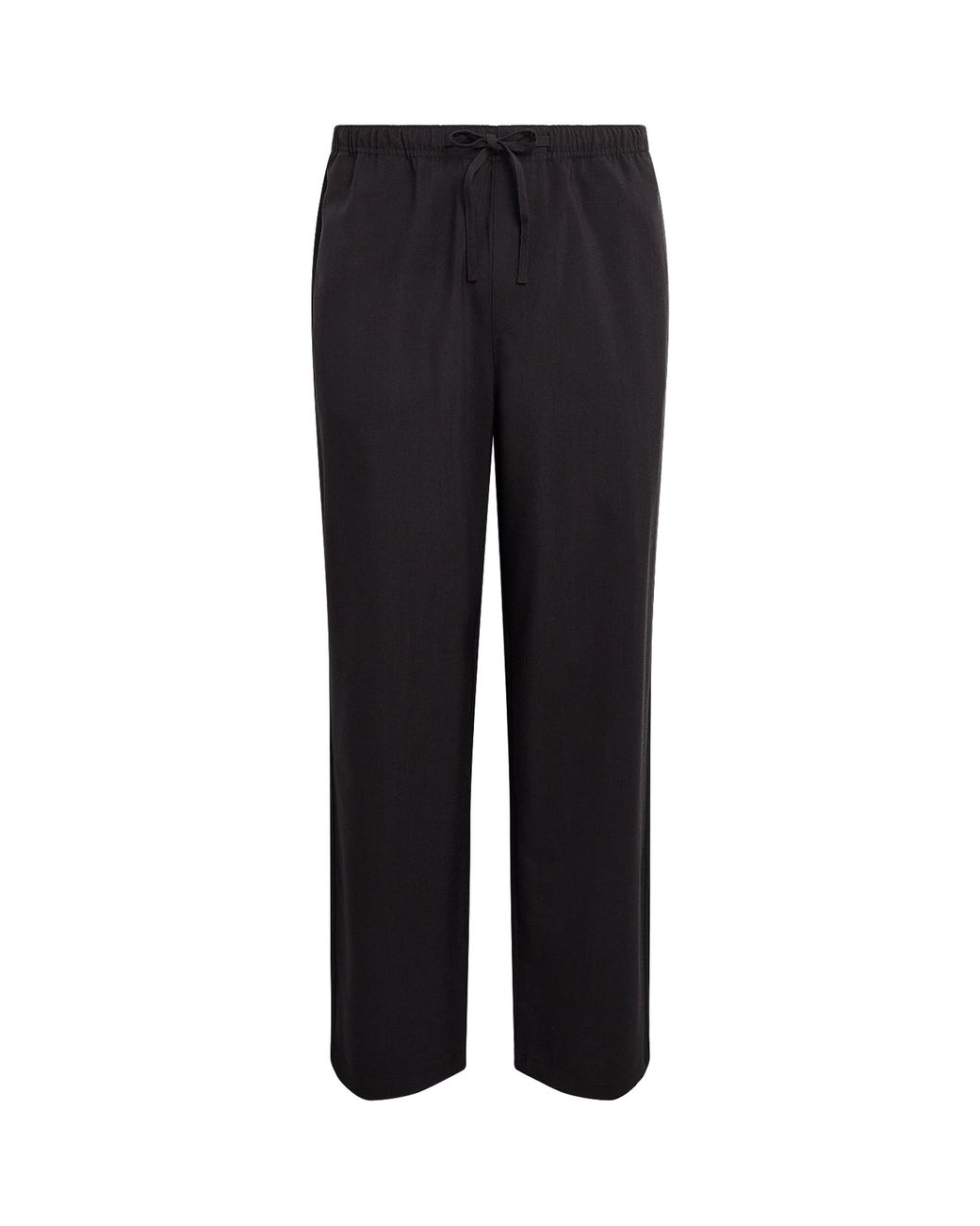 FRAME Black Wool-Blend Pleated Trousers for men