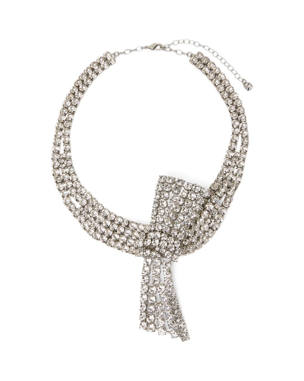 Marina Rinaldi Metallic Rhinestone-Embellished Butterfly Choker