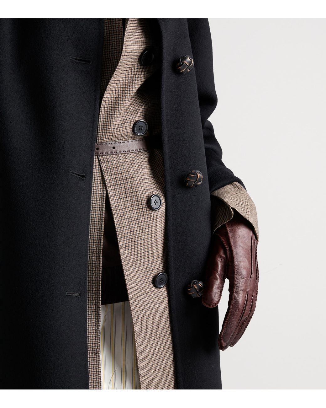 Prada Black Wool-Cashmere Single-Breasted Coat