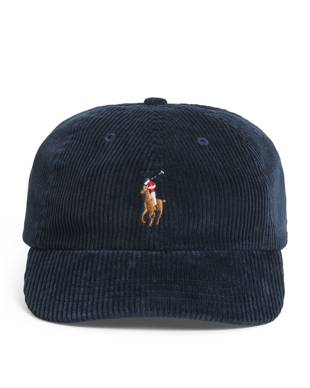 Polo Ralph Lauren Blue Stretch-Cotton Corduroy Polo Pony Baseball Cap for men