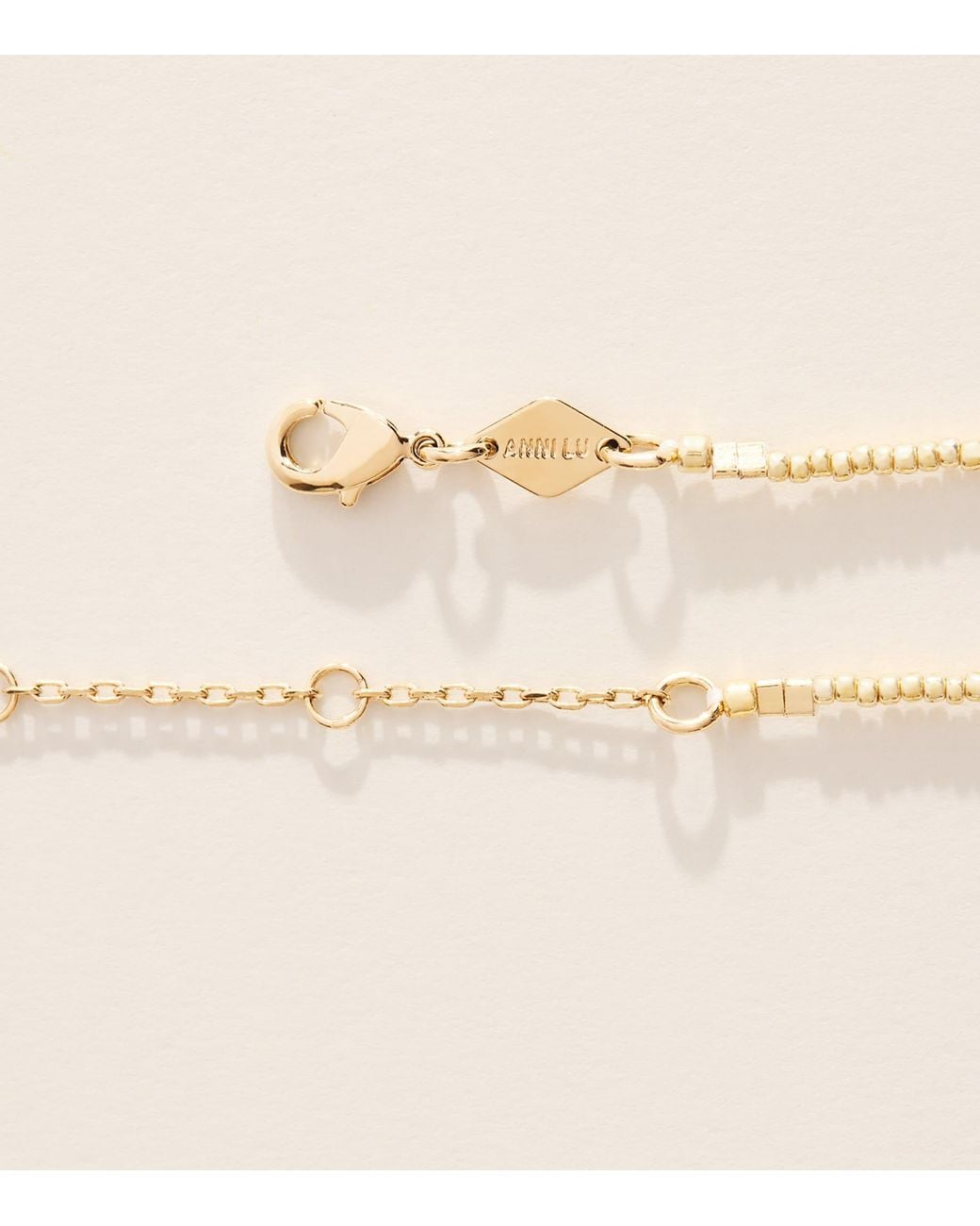 Anni Lu Natural Plated Slim Pearly Necklace