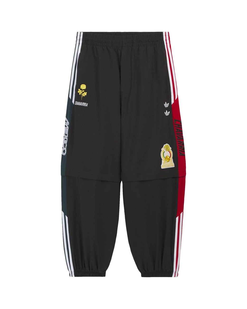 Willy Chavarria Black X Adidas Originals Anthem Oversized Sweatpants for men