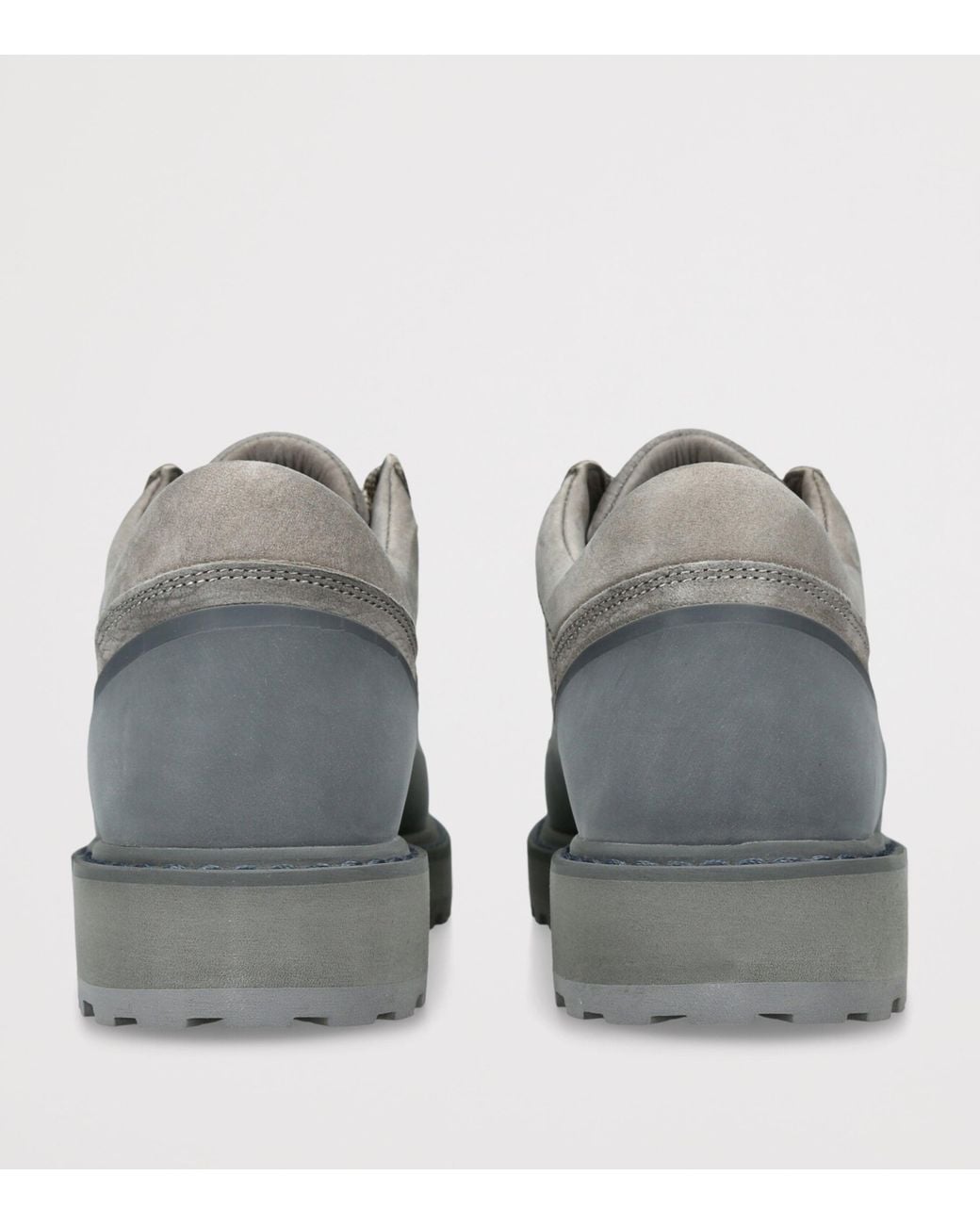 Diemme Gray Leather Cornaro Due Gomma Low-Top Boots for men