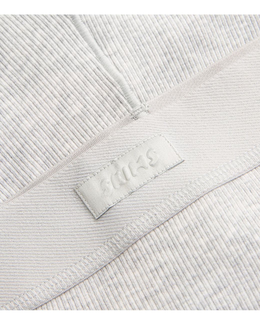 Skims Gray Stretch-Cotton Ribbed Boxer Shorts