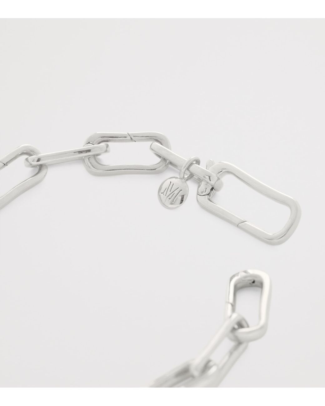 Monica Vinader Metallic Sterling Alta Charm Bracelet