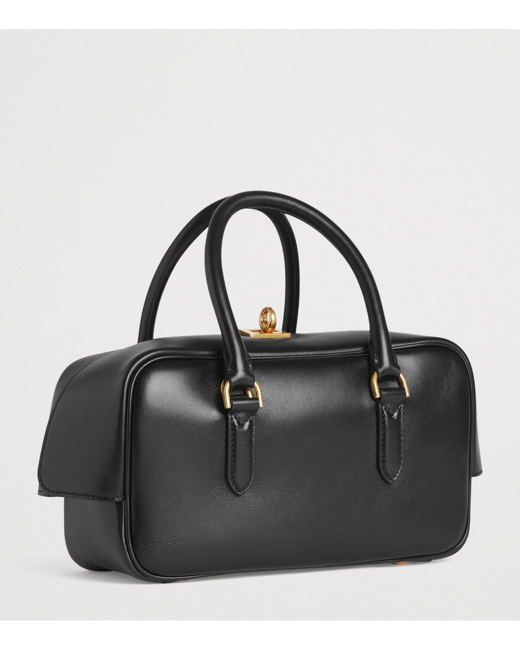 Balenciaga Black Lambskin Le 7 Top-Handle Bag