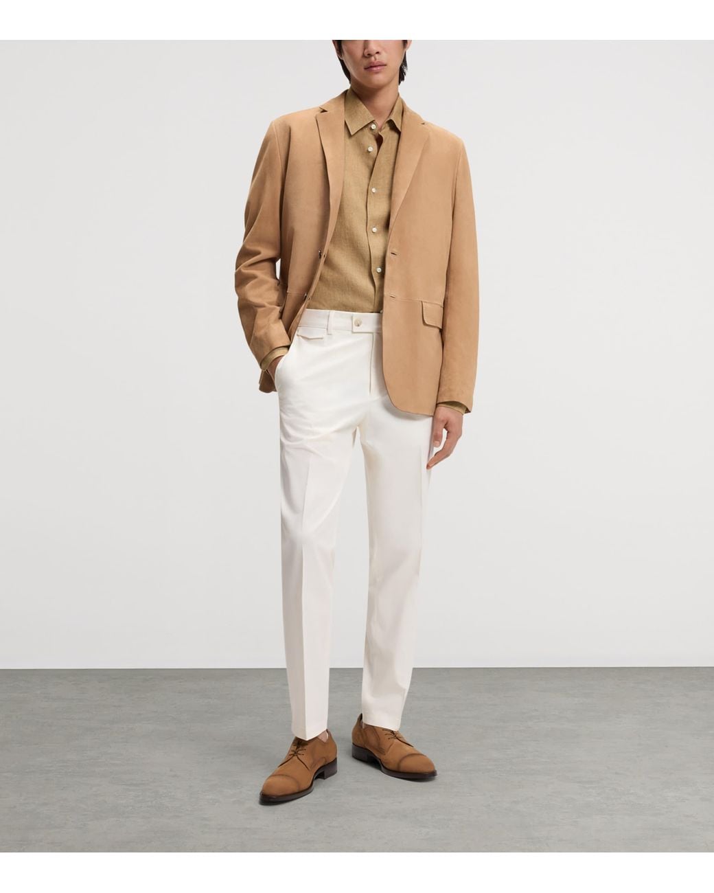 Boss Natural Linen Slim-Fit Shirt for men