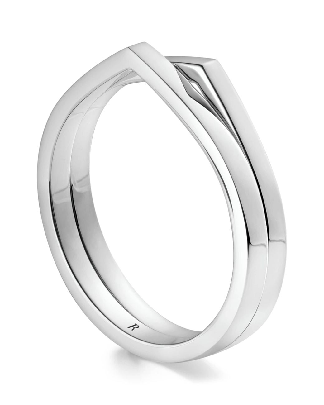 Repossi White Antifer 2-Band Ring