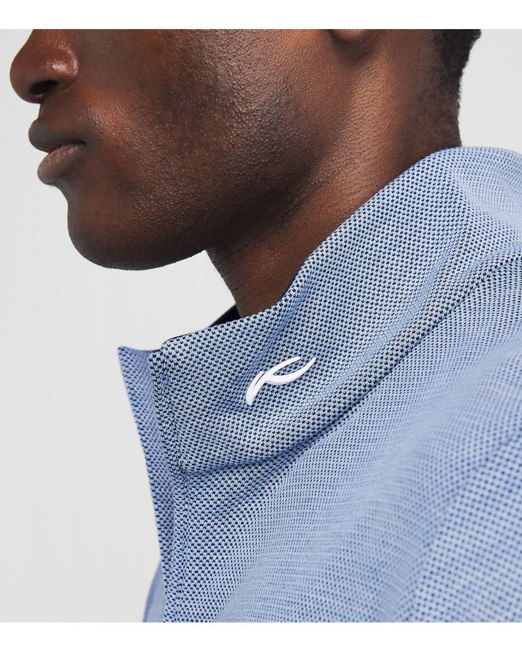 Kjus Blue Essentials Quarter-Zip Sweatshirt for men