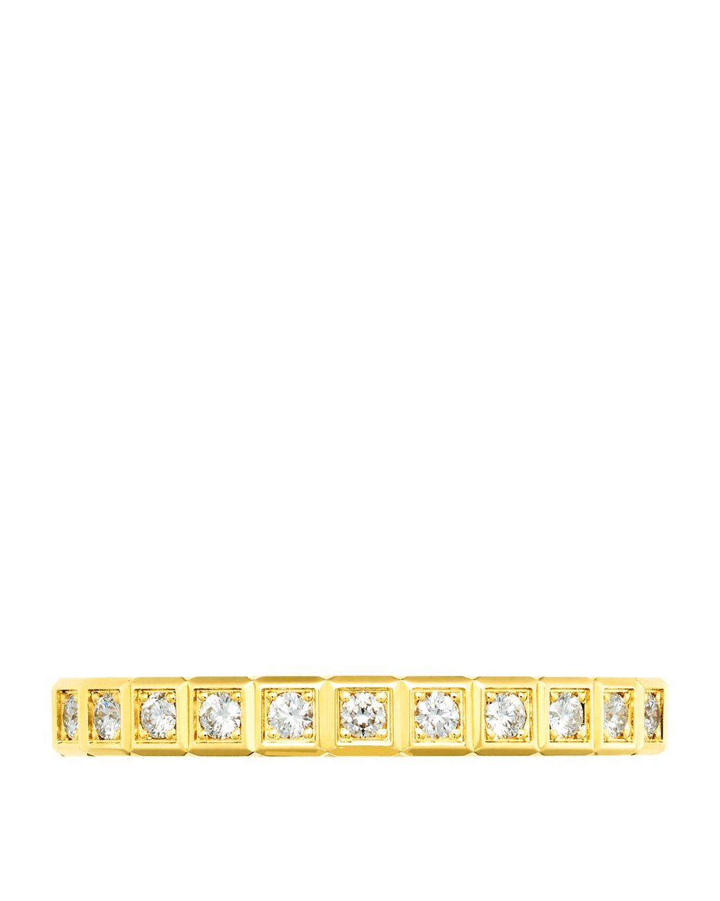 Chopard Metallic And Diamond Ice Cube Ring