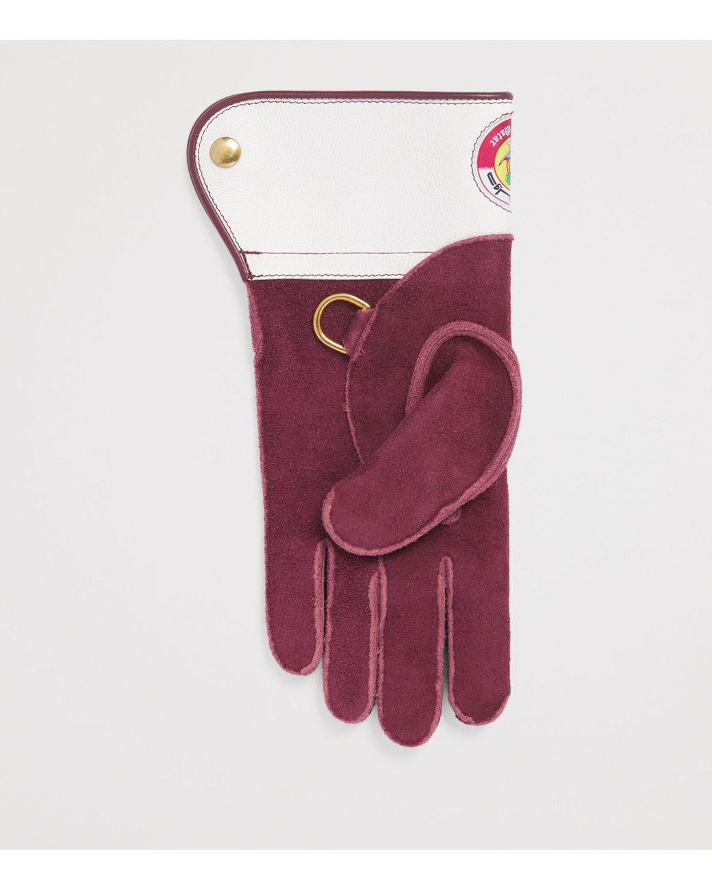 James Purdey & Sons Purple Deer Skin Suede Qatar Falconry Glove for men