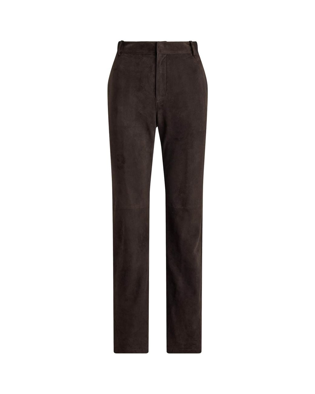 Ralph Lauren Gray Suede Keegan Straight Trousers