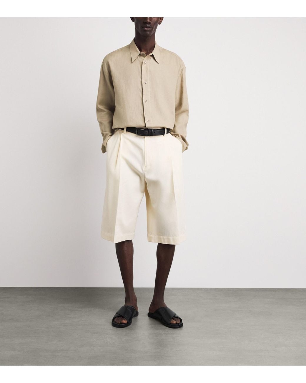 Studio Nicholson Natural Linen Rafe Shirt for men
