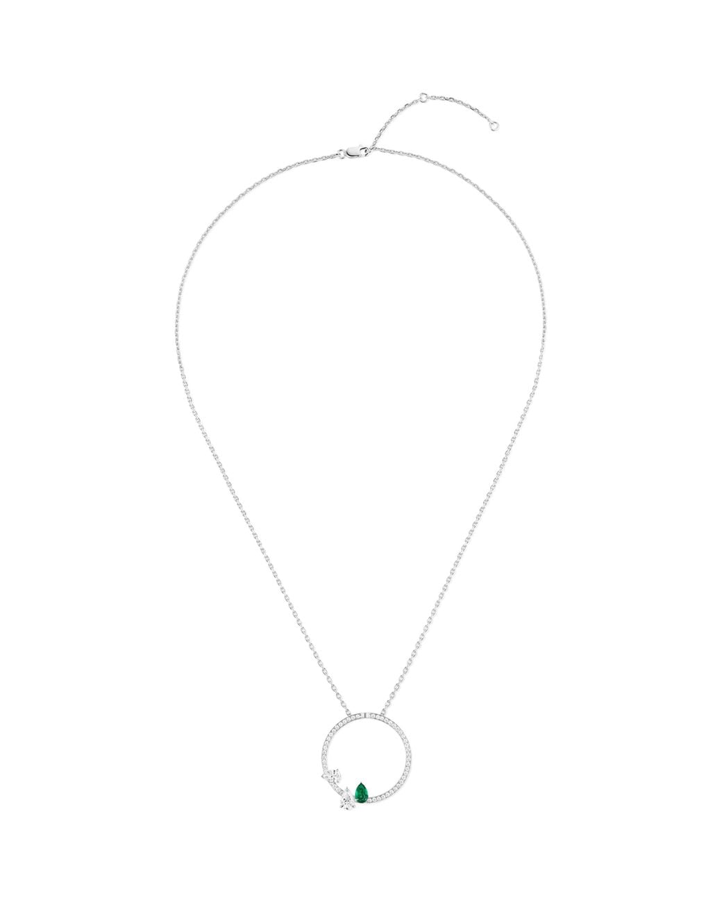 Repossi White Serti Sur Vide Pendant Necklace