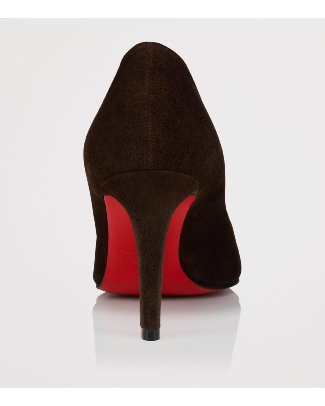Christian Louboutin Brown Fannylove 85 Suede Pumps