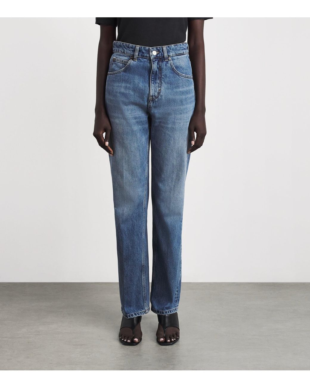 Victoria Beckham Blue Julia Straight Jeans