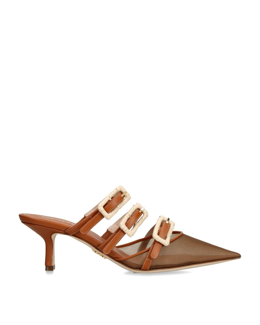 Rodo Brown Leather Paige Heeled Mules 55